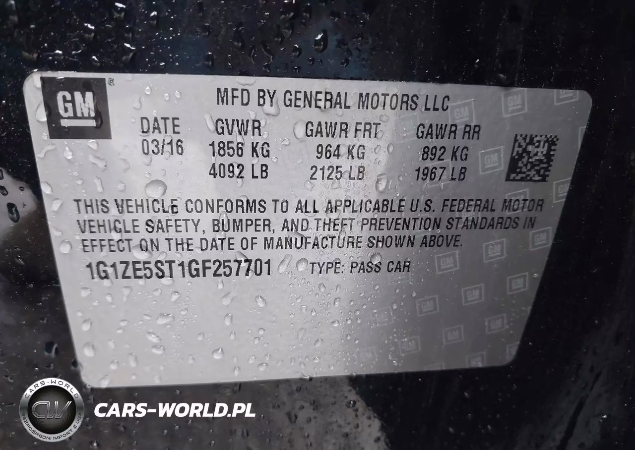 2016 Chevrolet Malibu 1Lt VIN:1G1ZE5ST1GF257701 - 9
