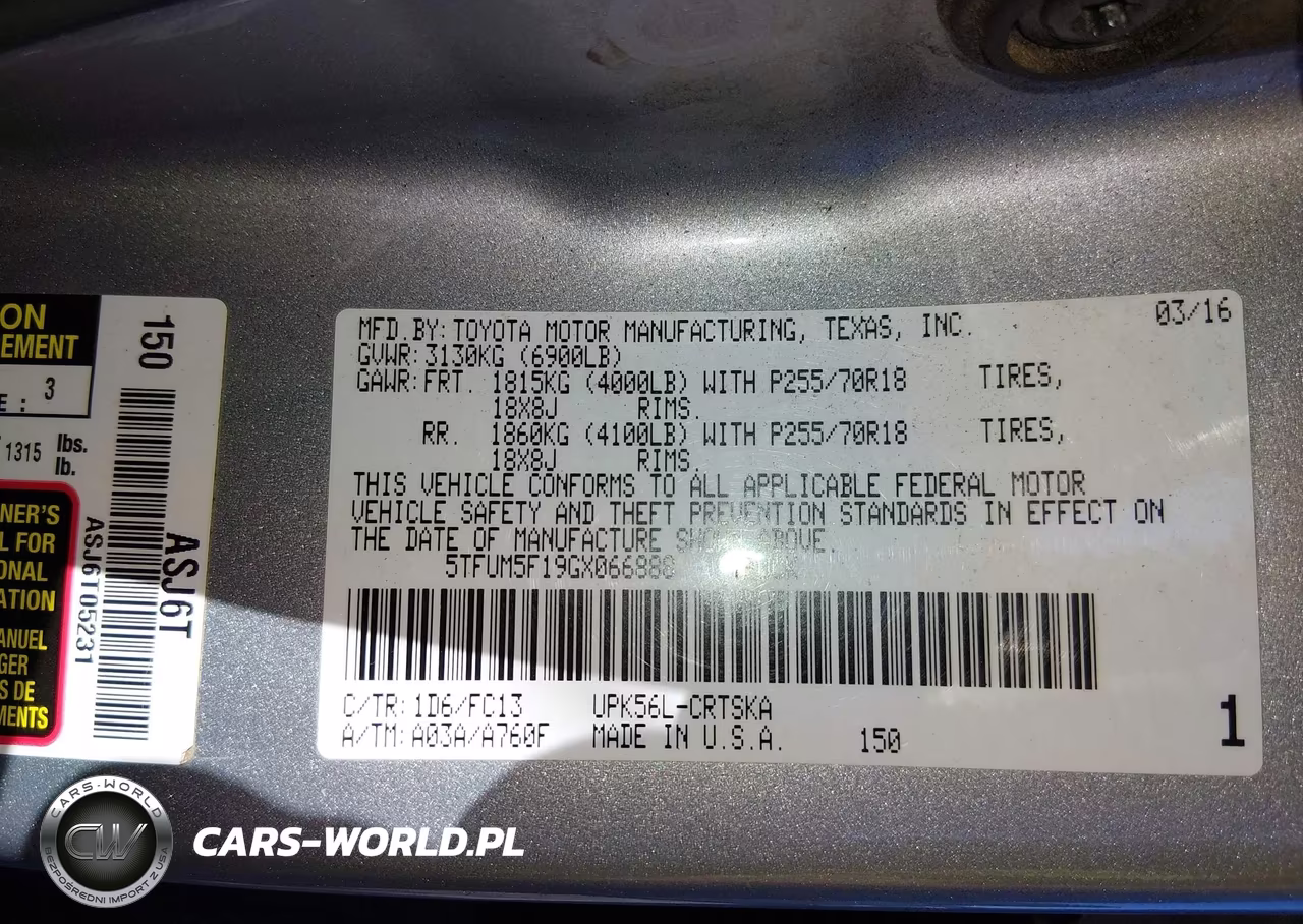 2016 Toyota Tundra Sr5 4.6L V8 VIN:5TFUM5F19GX066888 - 9