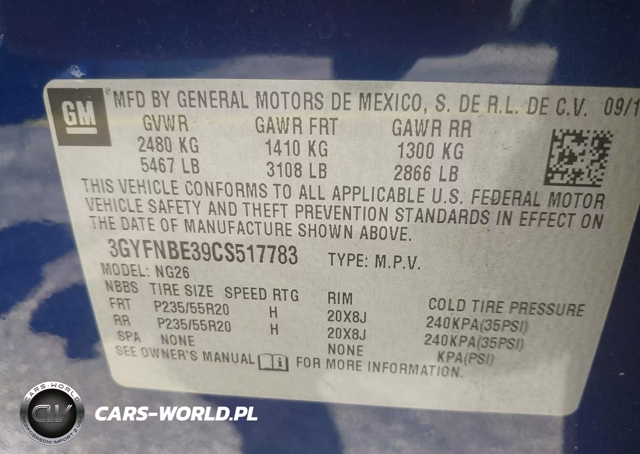 2012 Cadillac Srx Performance Collection VIN:3GYFNBE39CS517783 - 9
