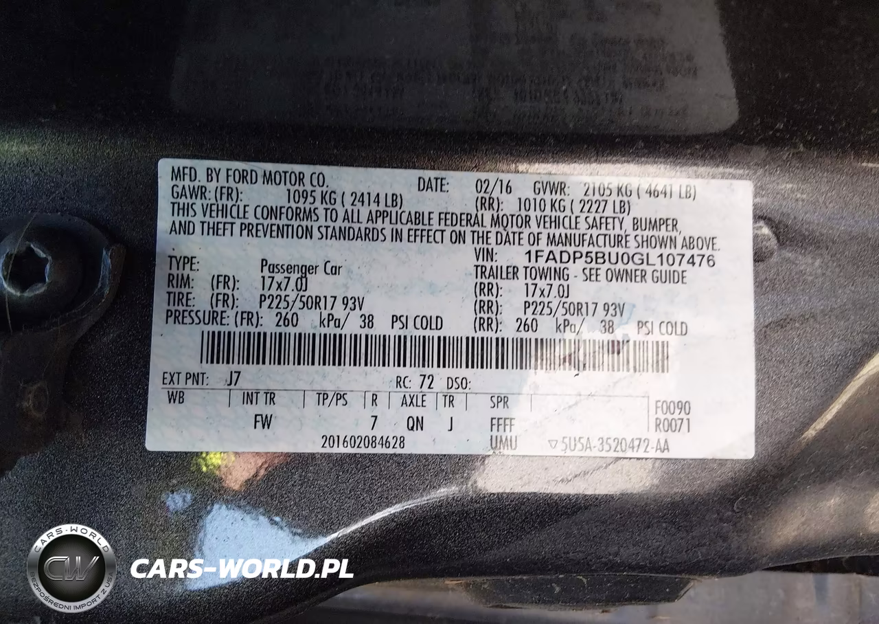2016 Ford C-Max Hybrid Sel VIN:1FADP5BU0GL107476 - 9