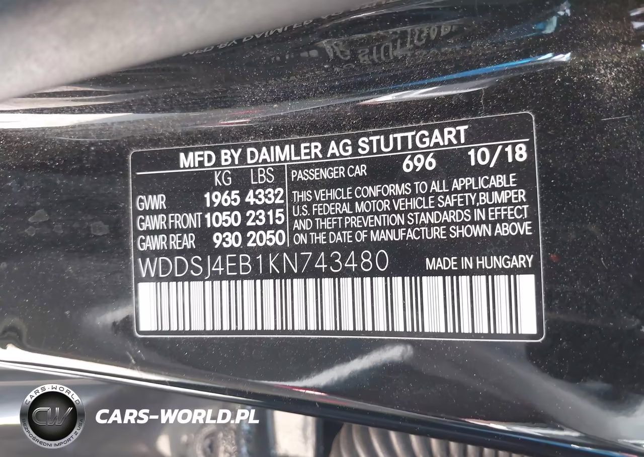 2019 Mercedes-Benz Cla 250 VIN:WDDSJ4EB1KN743480 - 9