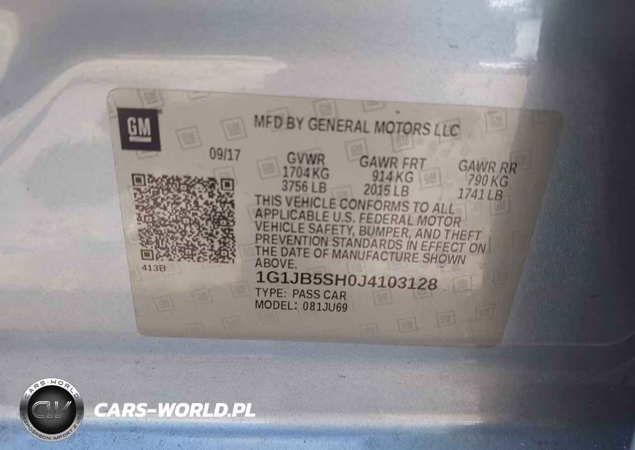 2018 Chevrolet Sonic Ls Auto VIN:1G1JB5SH0J4103128 - 9
