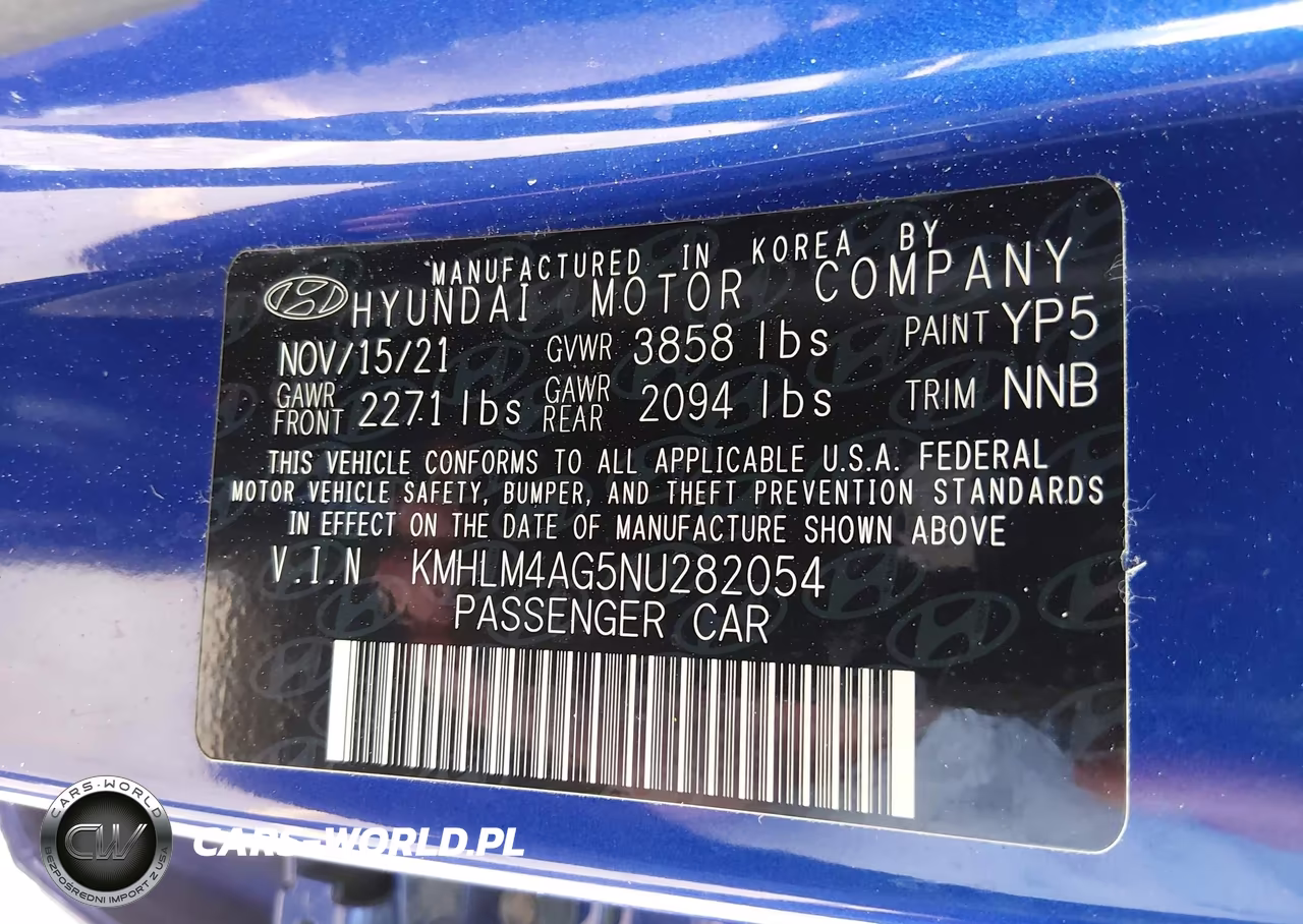 2022 Hyundai Elantra Sel VIN:KMHLM4AG5NU282054 - 9