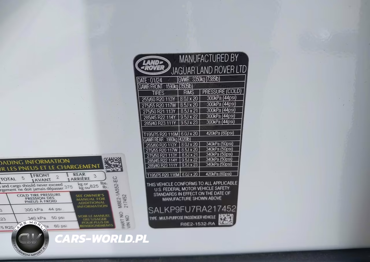 2024 Land Rover Range Rover P400 Se VIN:SALKP9FU7RA217452 - 9