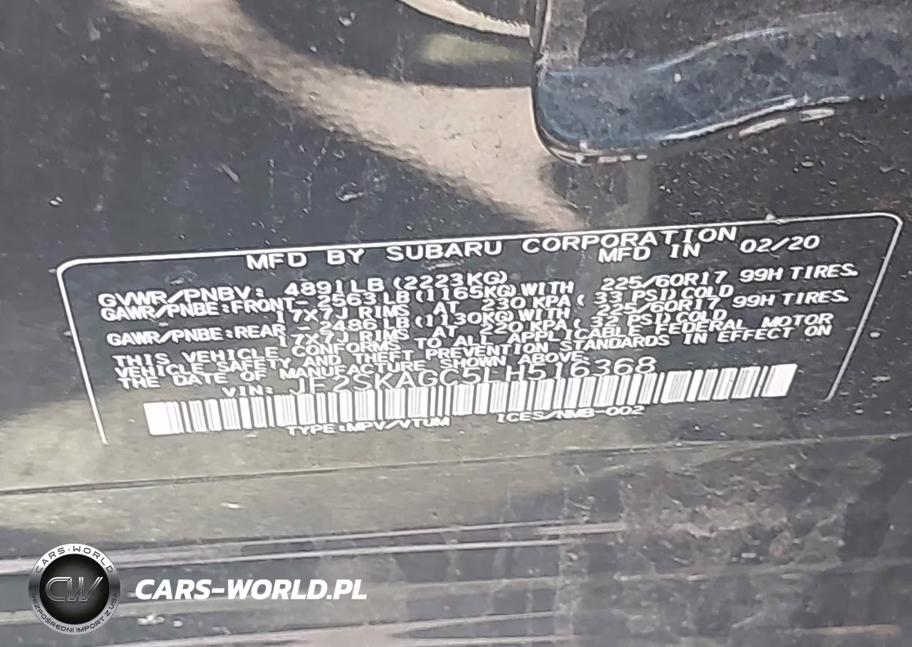2020 Subaru Forester Premium VIN:JF2SKAGC5LH516368 - 9