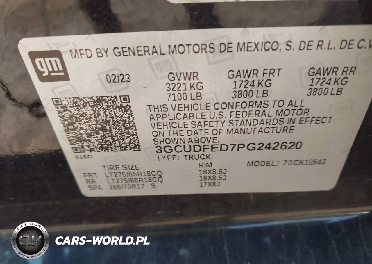 2023 Chevrolet Silverado 1500 4Wd Short Bed Lt Trail Boss VIN:3GCUDFED7PG242620 - 9