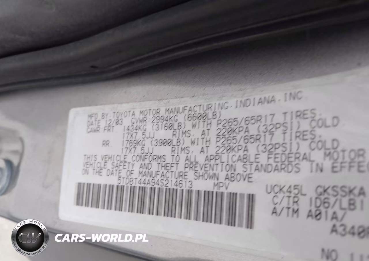 2004 Toyota Sequoia Sr5 V8 VIN:5TDBT44A94S214613 - 9