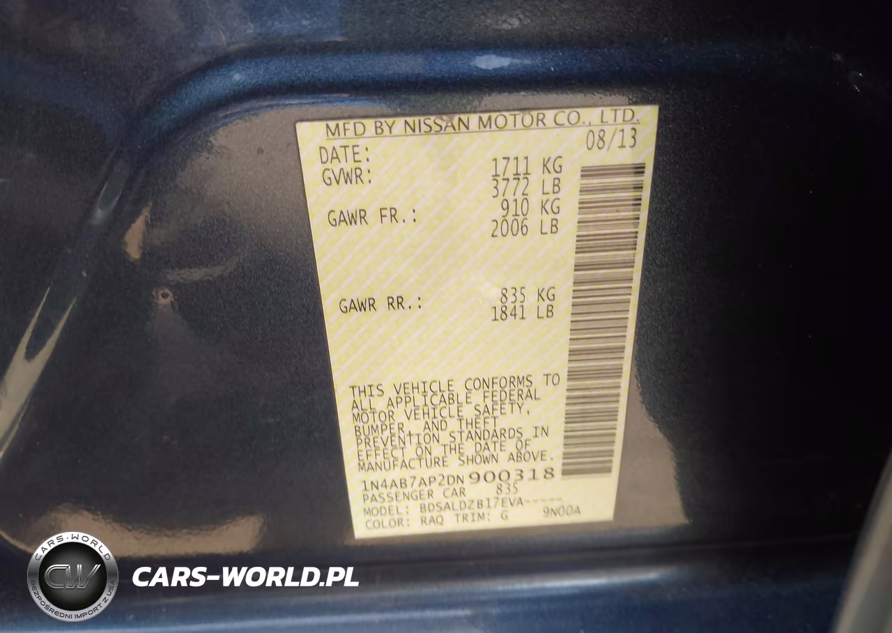 2013 Nissan Sentra Sv VIN:1N4AB7AP2DN900318 - 9