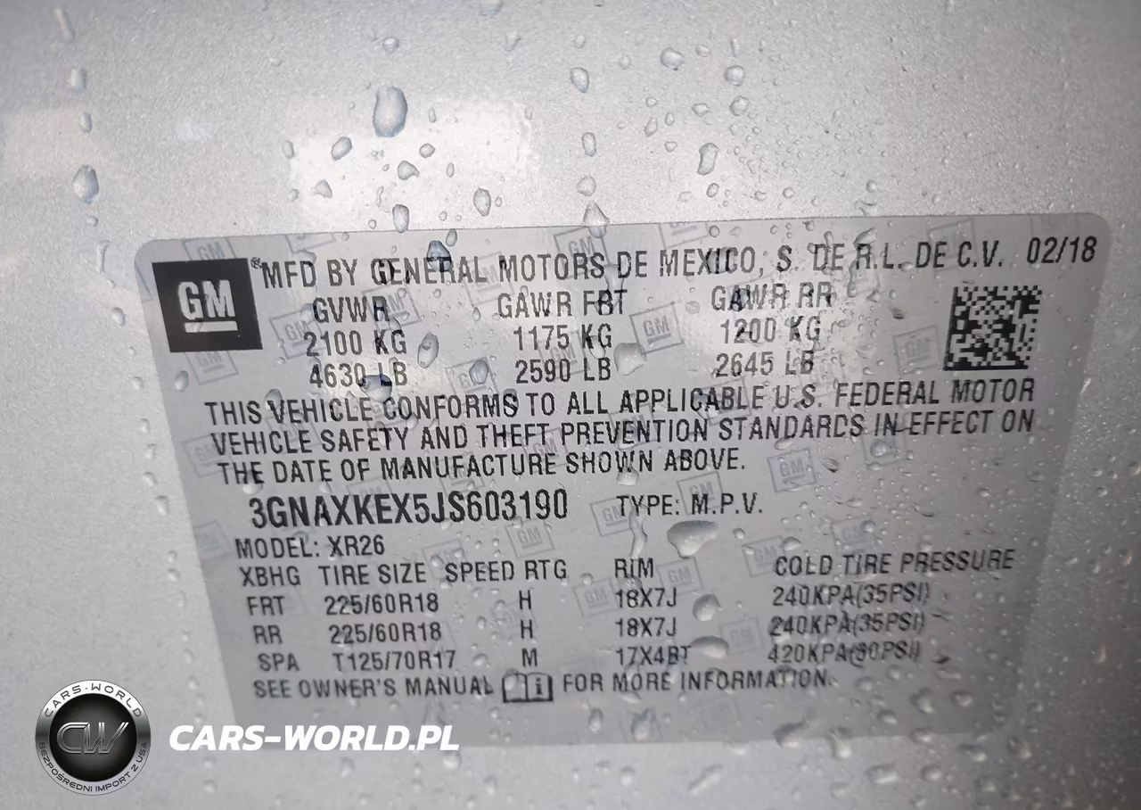 2018 Chevrolet Equinox Lt VIN:3GNAXKEX5JS603190 - 9