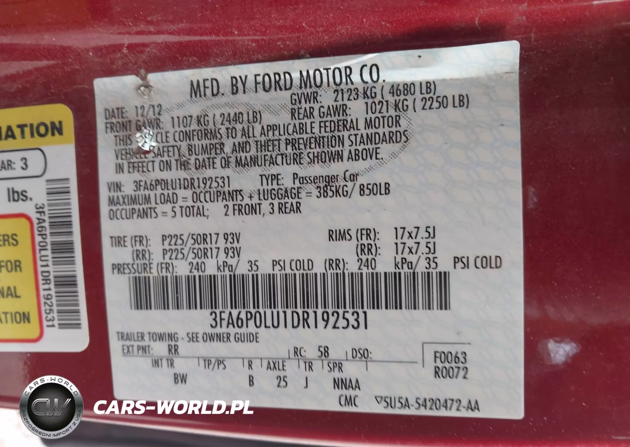 2013 Ford Fusion Hybrid Se VIN:3FA6P0LU1DR192531 - 9