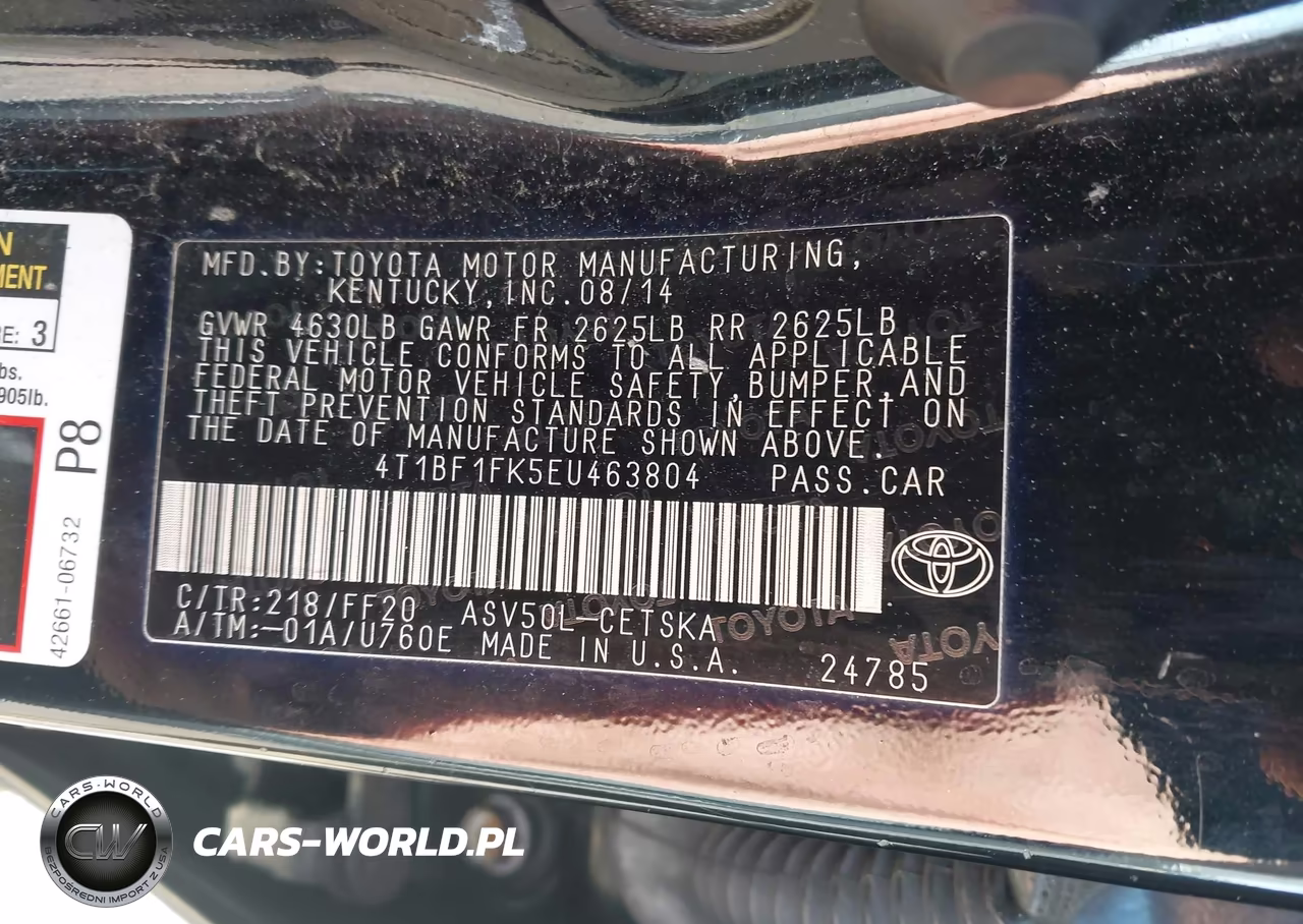 2014 Toyota Camry Se Sport VIN:4T1BF1FK5EU463804 - 9