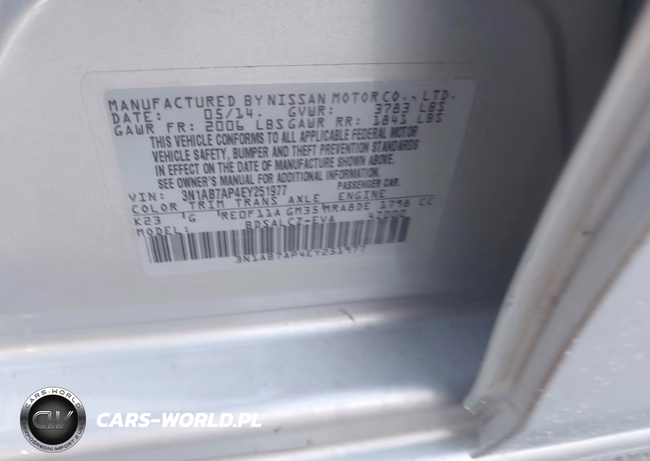 2014 Nissan Sentra S VIN:3N1AB7AP4EY251977 - 9