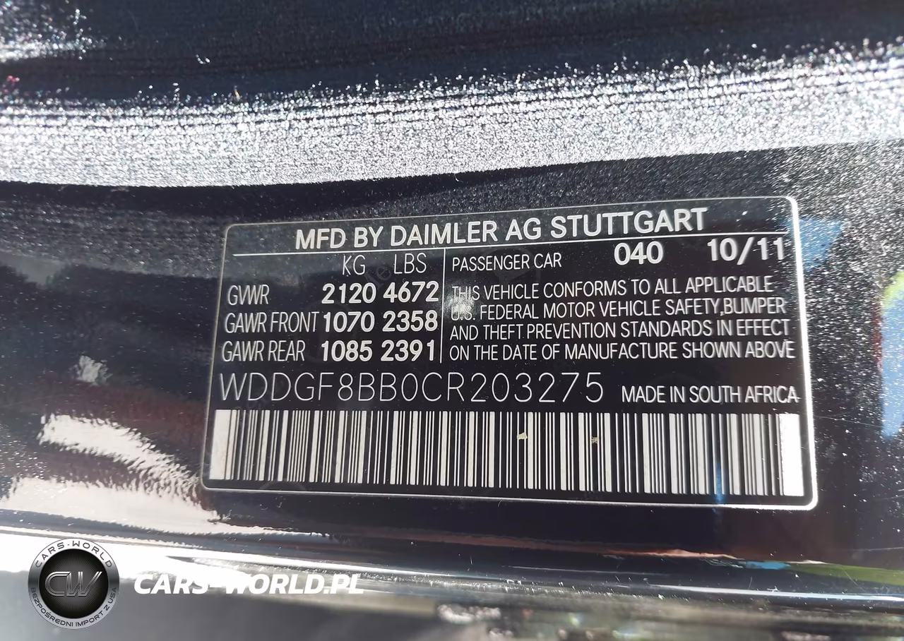 2012 Mercedes-Benz C 300 Sport 4Matic VIN:WDDGF8BB0CR203275 - 9