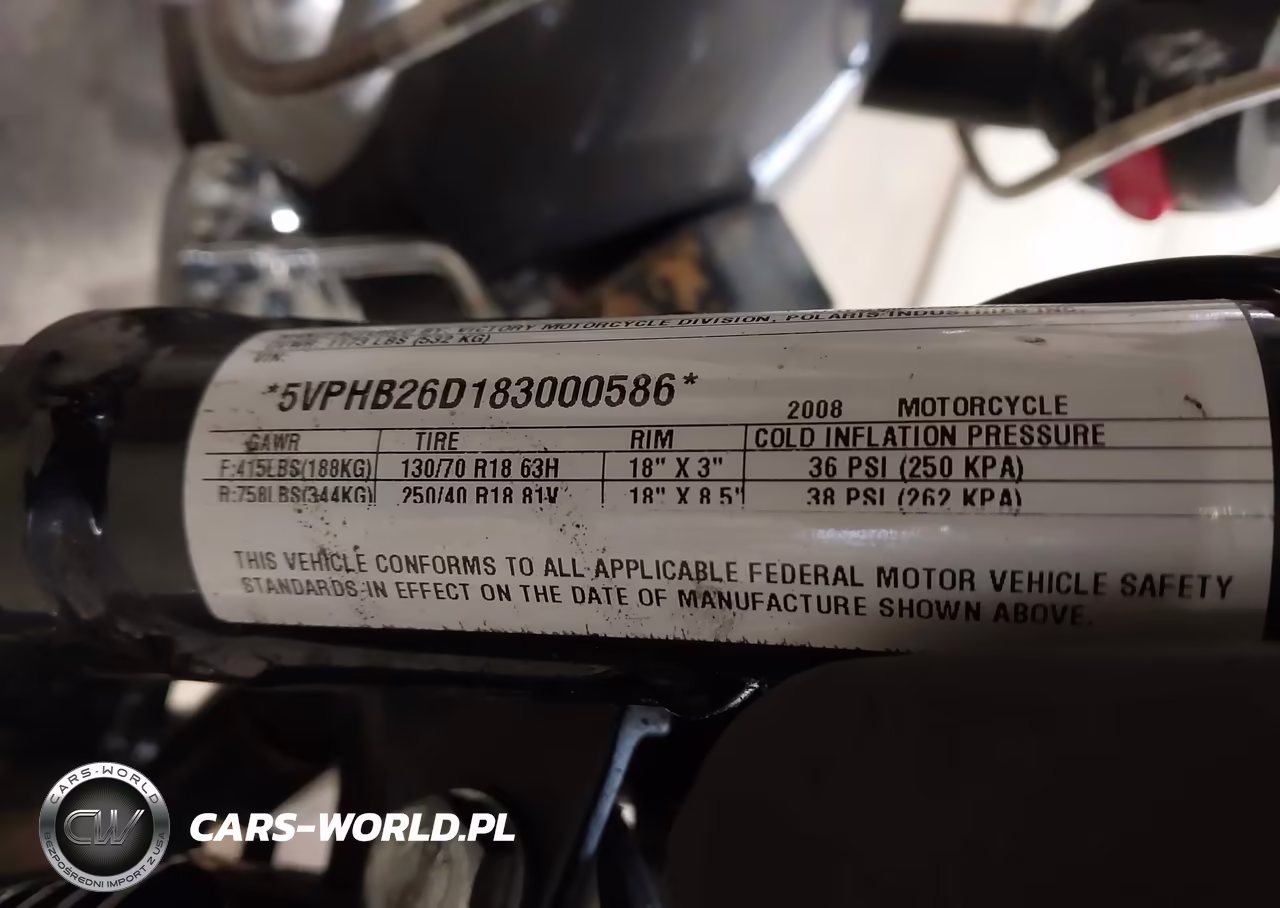 2008 Victory Motorcycles Hammer VIN:5VPHB26D183000586 - 10