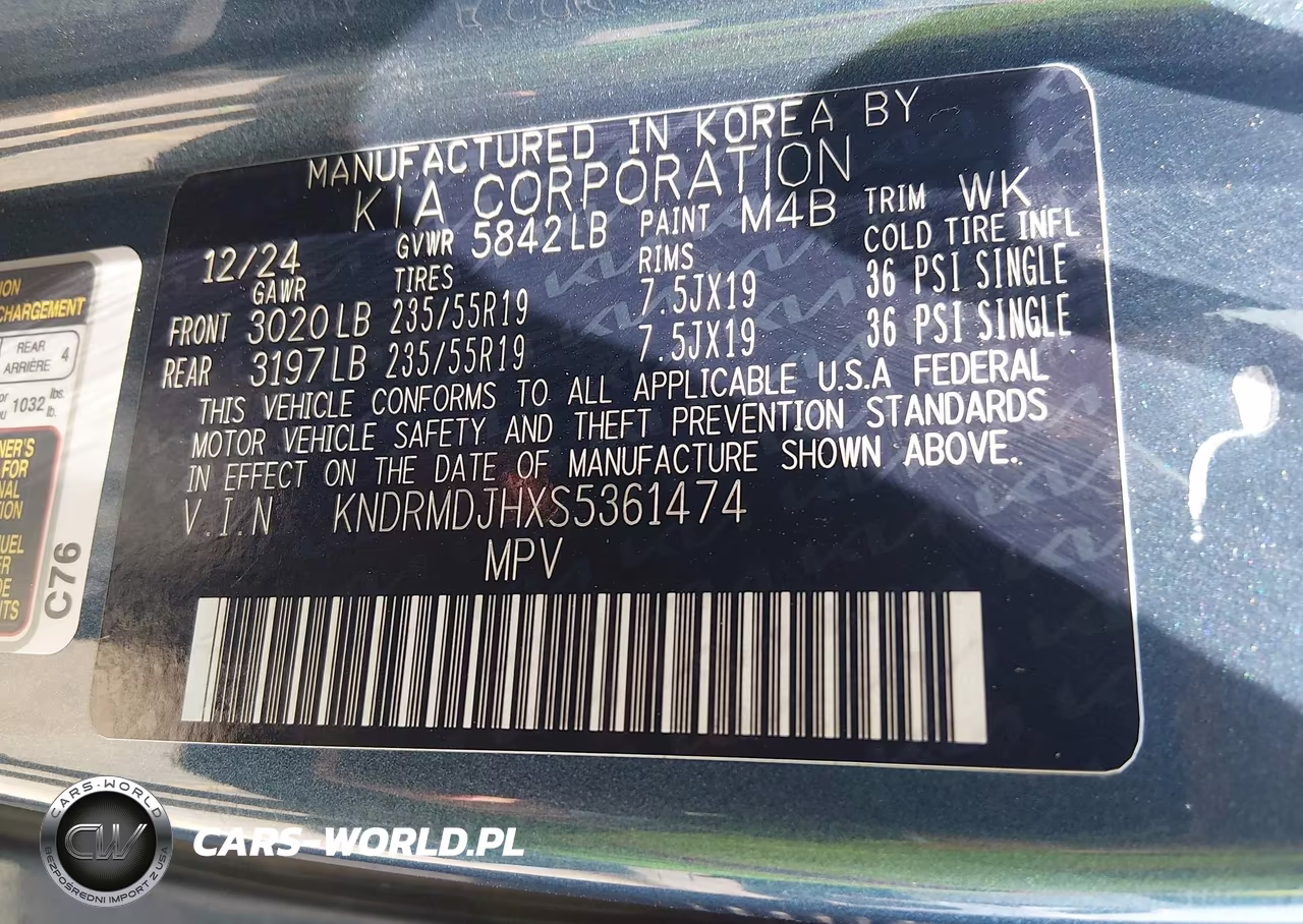 2025 Kia Sorento Plug-In Hybrid Sx Prestige VIN:KNDRMDJHXS5361474 - 9