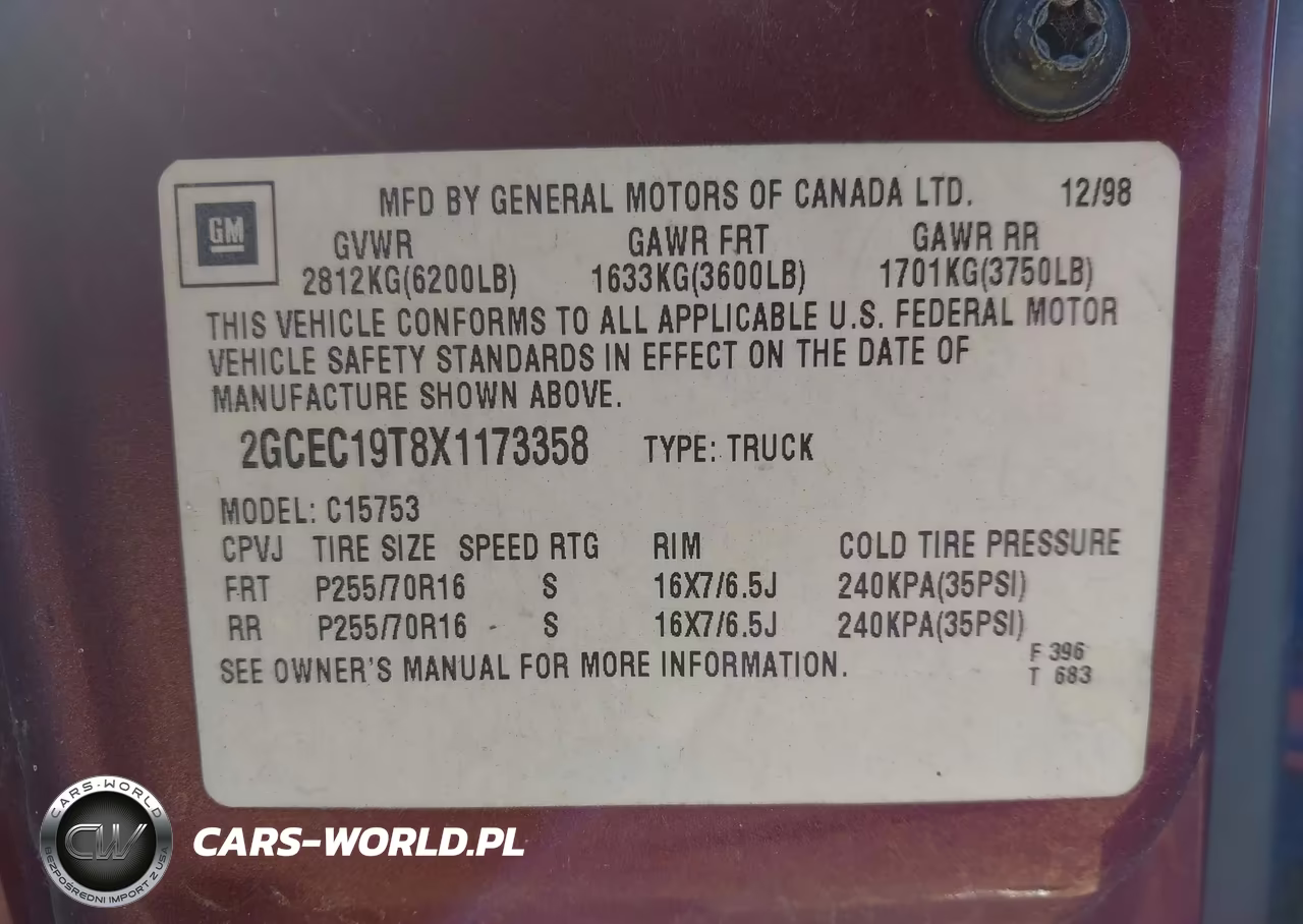 1999 Chevrolet Silverado 1500 Ls VIN:2GCEC19T8X1173358 - 9