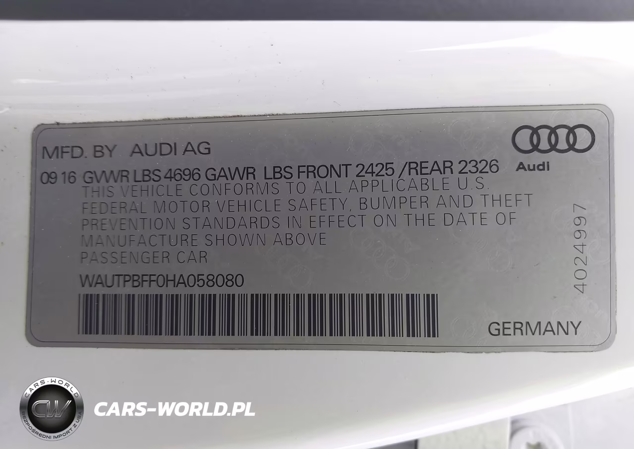 2017 Audi A3 Sportback E-Tron Premium Plus VIN:WAUTPBFF0HA058080 - 9