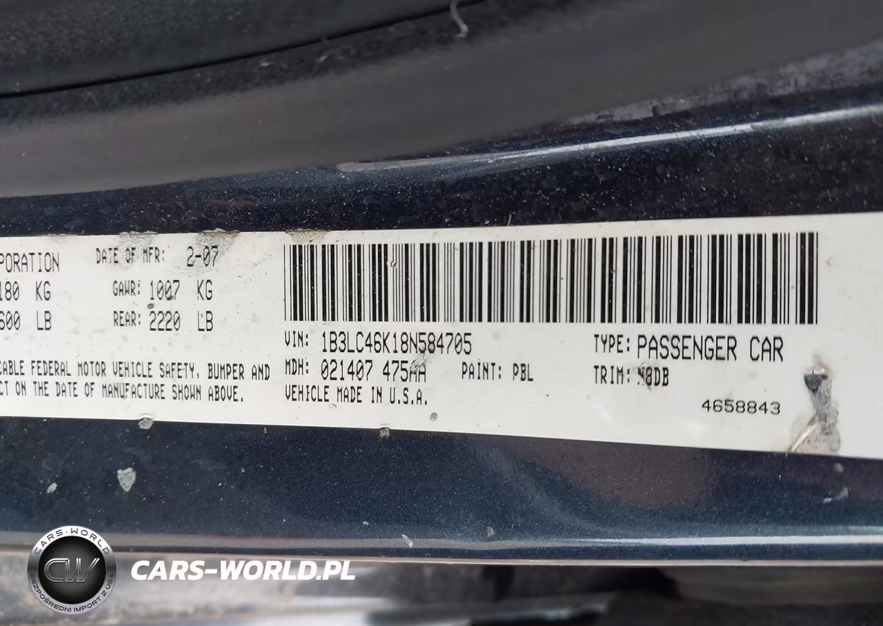 2008 Dodge Avenger Se VIN:1B3LC46K18N584705 - 9