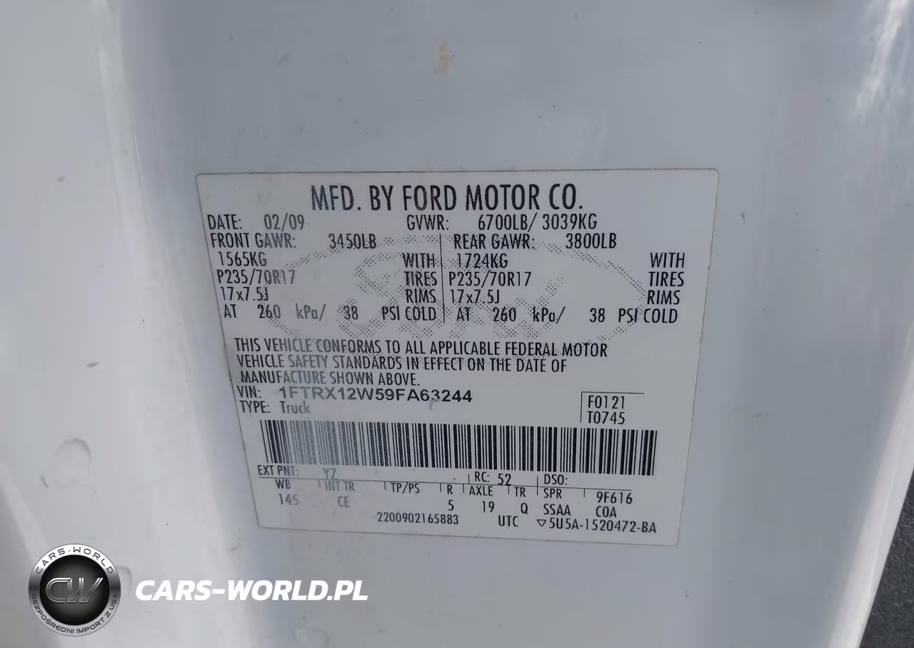2013 Ford F-150 Fx4-Lariat-Stx-Xl-Xlt VIN:1FTFX1EF8DKF43003 - 9