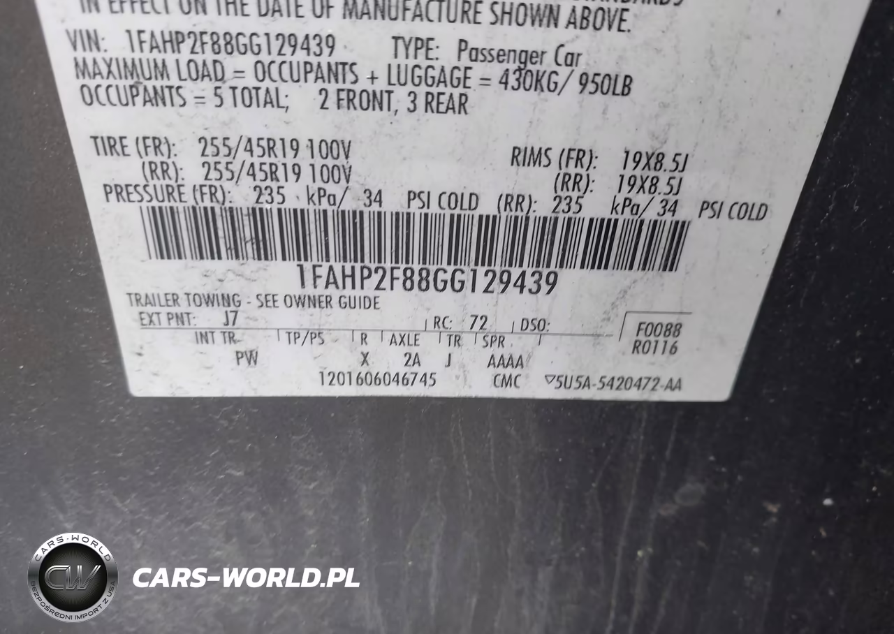 2016 Ford Taurus Limited VIN:1FAHP2F88GG129439 - 9