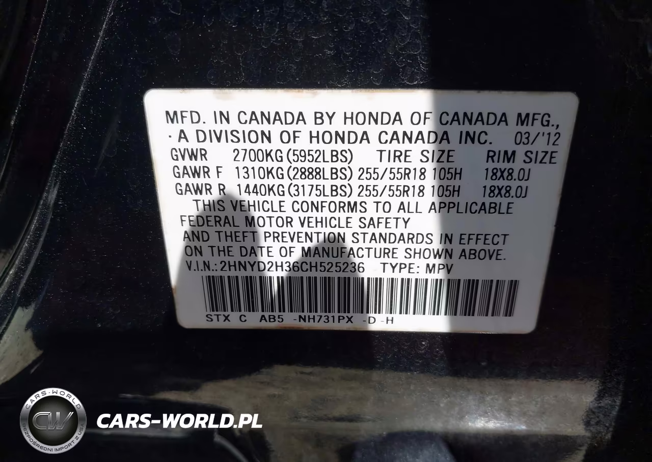 2012 Acura Mdx Technology Package VIN:2HNYD2H36CH525236 - 9