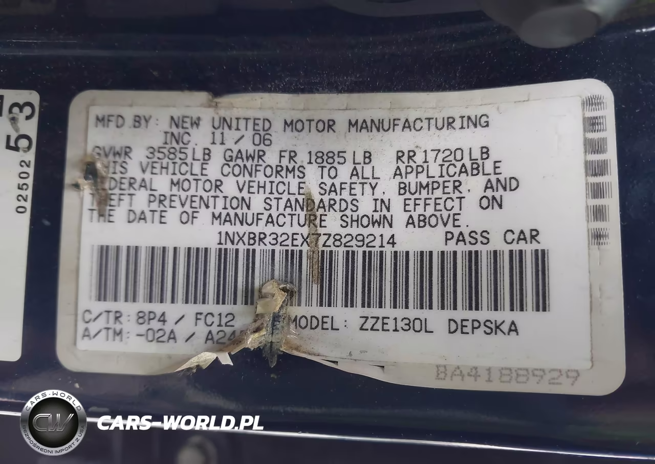 2007 Toyota Corolla S VIN:1NXBR32EX7Z829214 - 9