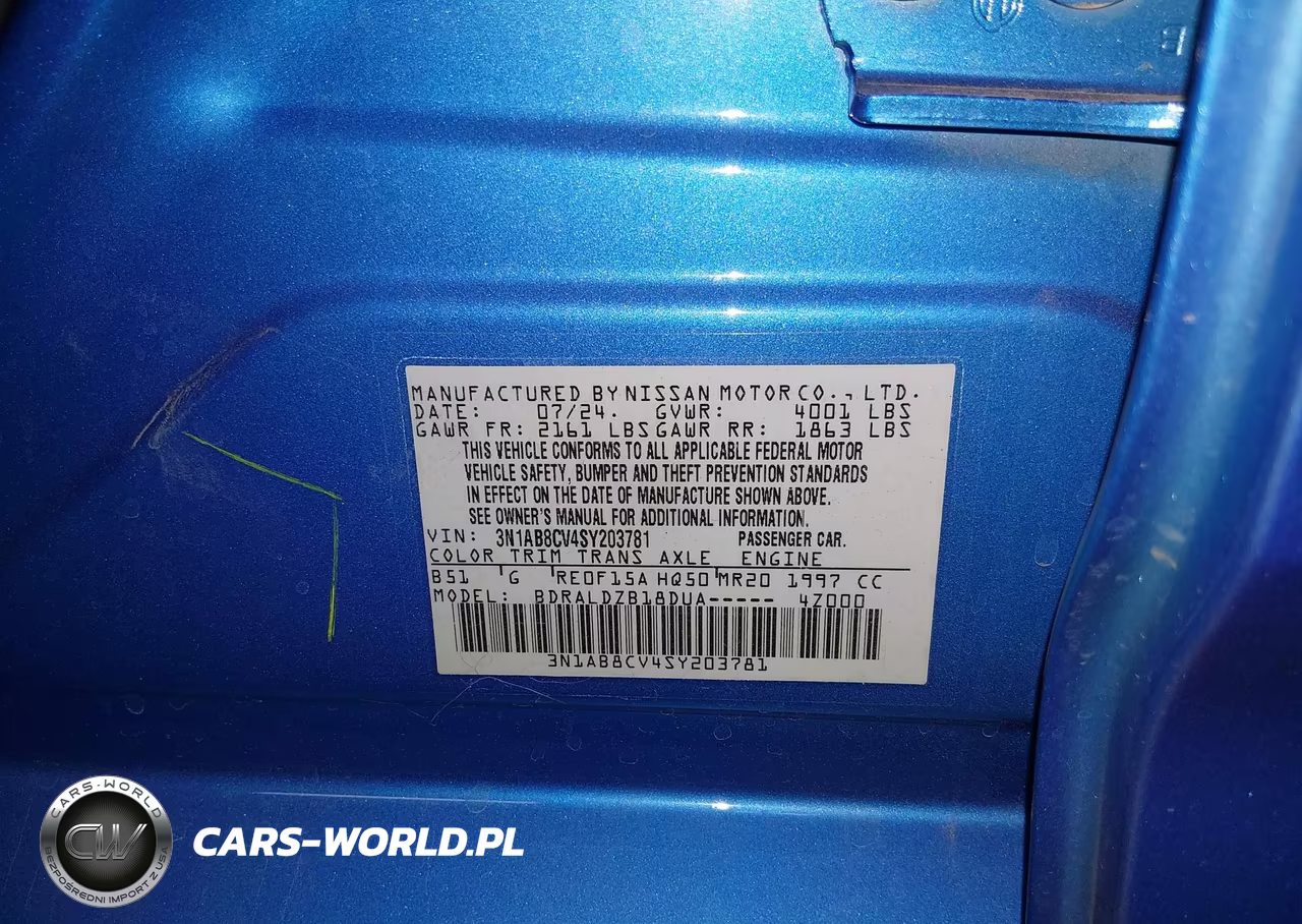 2025 Nissan Sentra Sv VIN:3N1AB8CV4SY203781 - 9