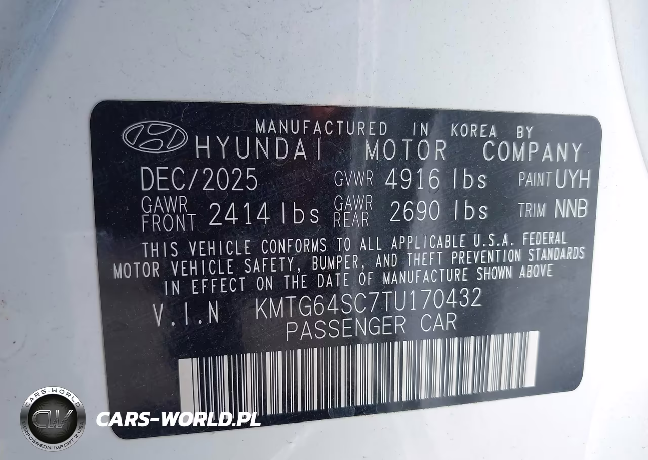 2026 Genesis G70 2.5T Awd VIN:KMTG64SC7TU170432 - 9
