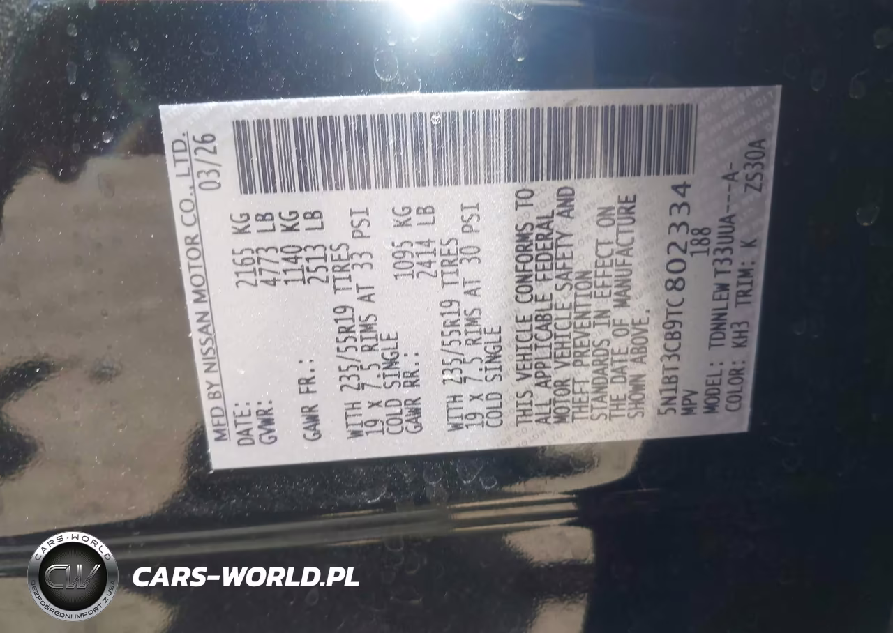 2026 Nissan Rogue Sl VIN:5N1BT3CB9TC802334 - 9