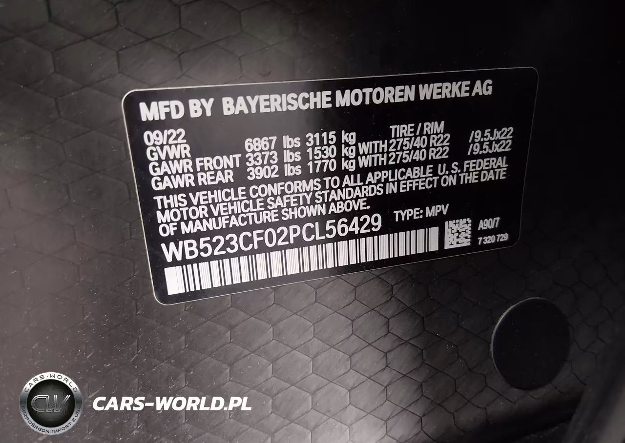 2023 BMW Ix xDrive50 VIN:WB523CF02PCL56429 - 9