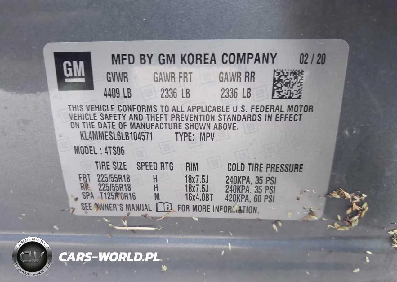 2020 Buick Encore Gx Awd Select VIN:KL4MMESL6LB104571 - 9