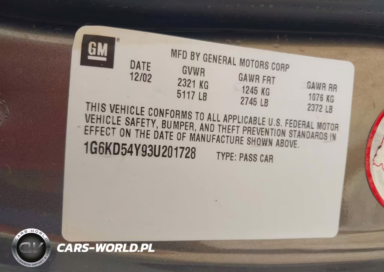 2003 Cadillac Deville Standard VIN:1G6KD54Y93U201728 - 9