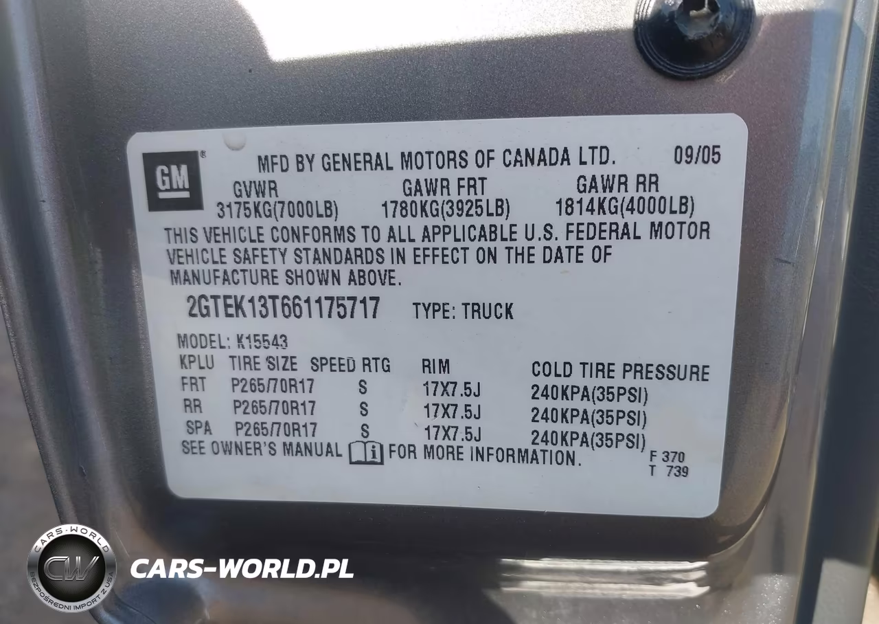 2006 GMC Sierra 1500 Sle1 VIN:2GTEK13T661175717 - 9
