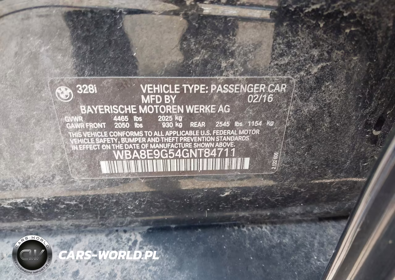 2016 BMW 328I VIN:WBA8E9G54GNT84711 - 9