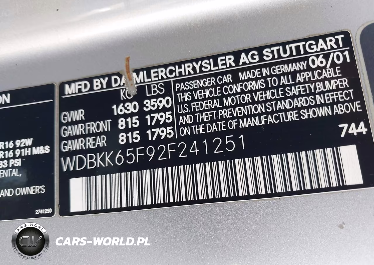 2002 Mercedes-Benz Slk 320 VIN:WDBKK65F92F241251 - 9
