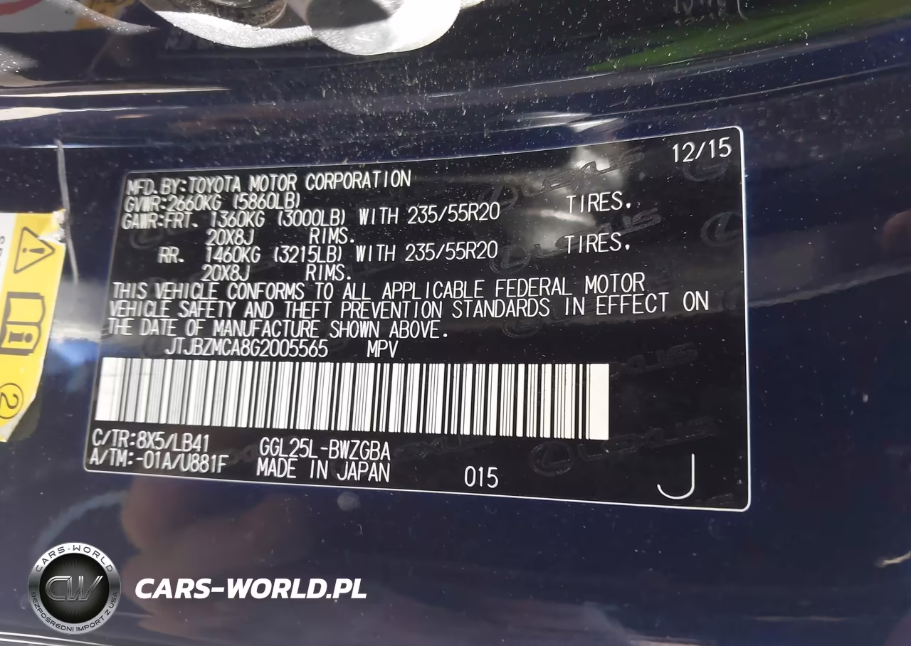 2016 Lexus Rx 350 VIN:JTJBZMCA8G2005565 - 9