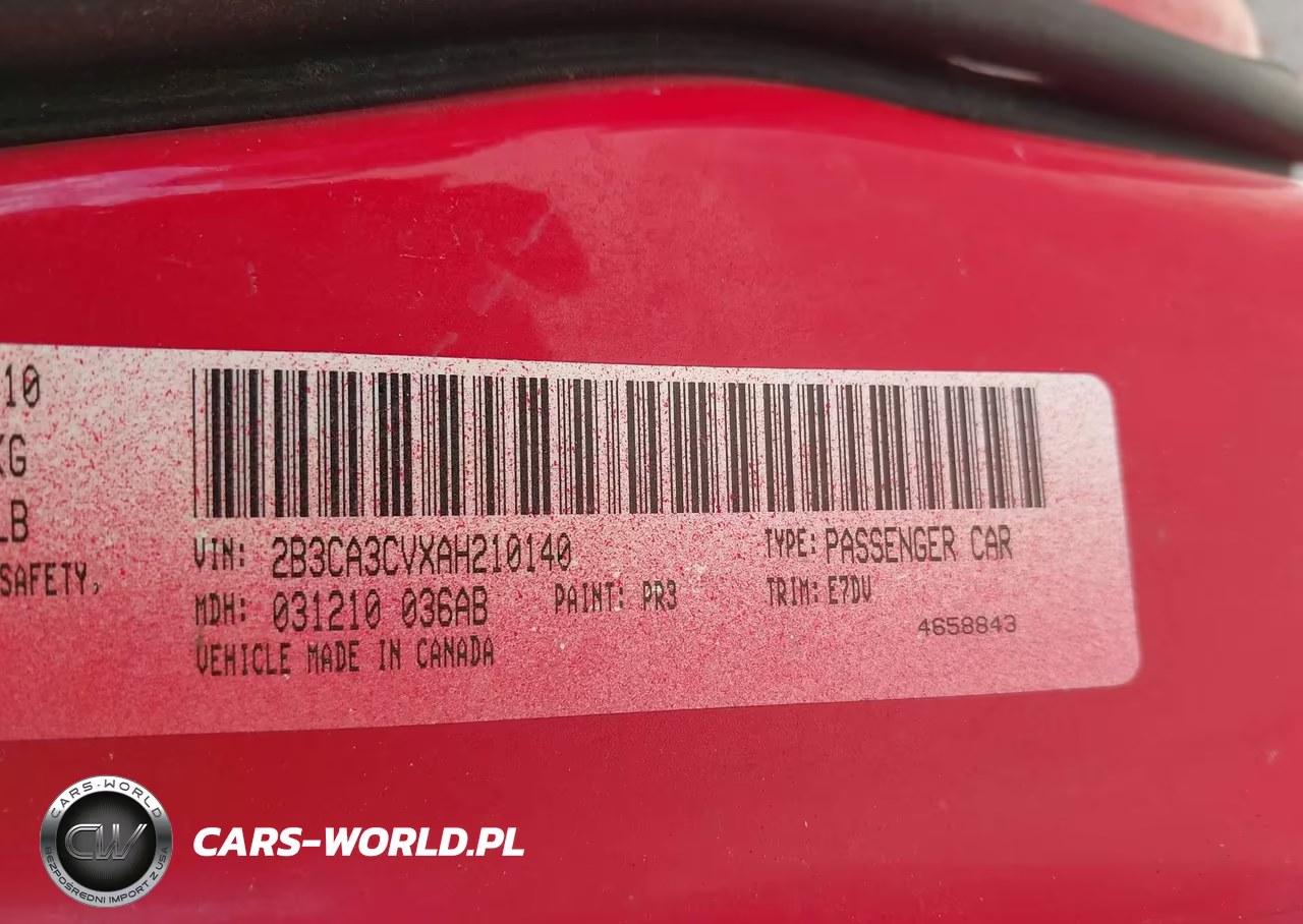 2010 Dodge Charger Sxt VIN:2B3CA3CVXAH210140 - 9