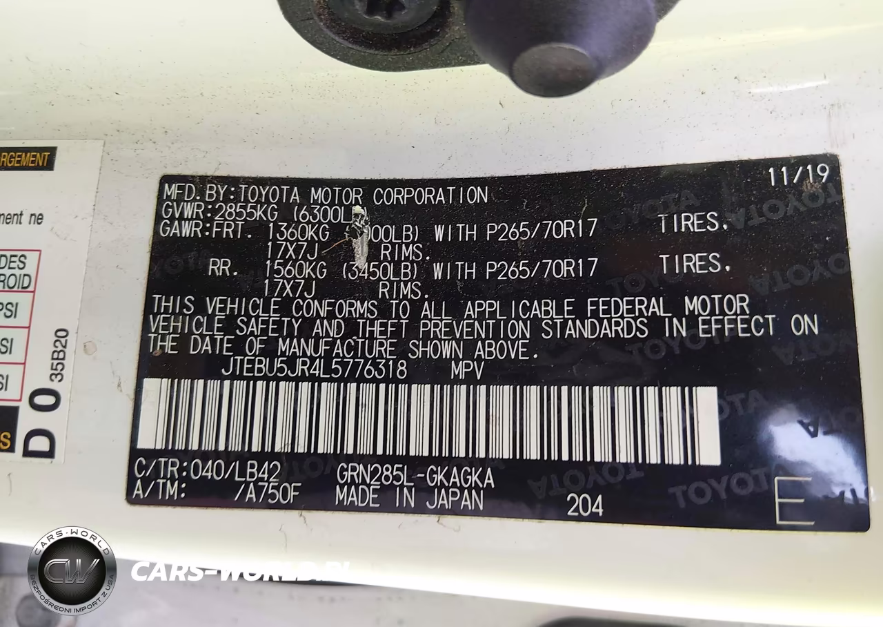 2020 Toyota 4Runner Sr5 Premium VIN:JTEBU5JR4L5776318 - 9