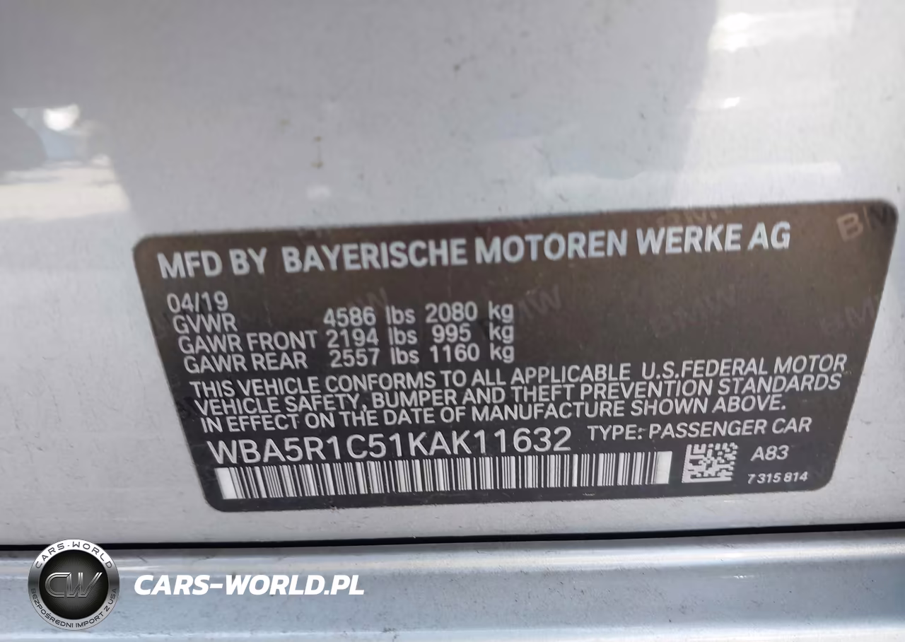 2019 BMW 330I VIN:WBA5R1C51KAK11632 - 9