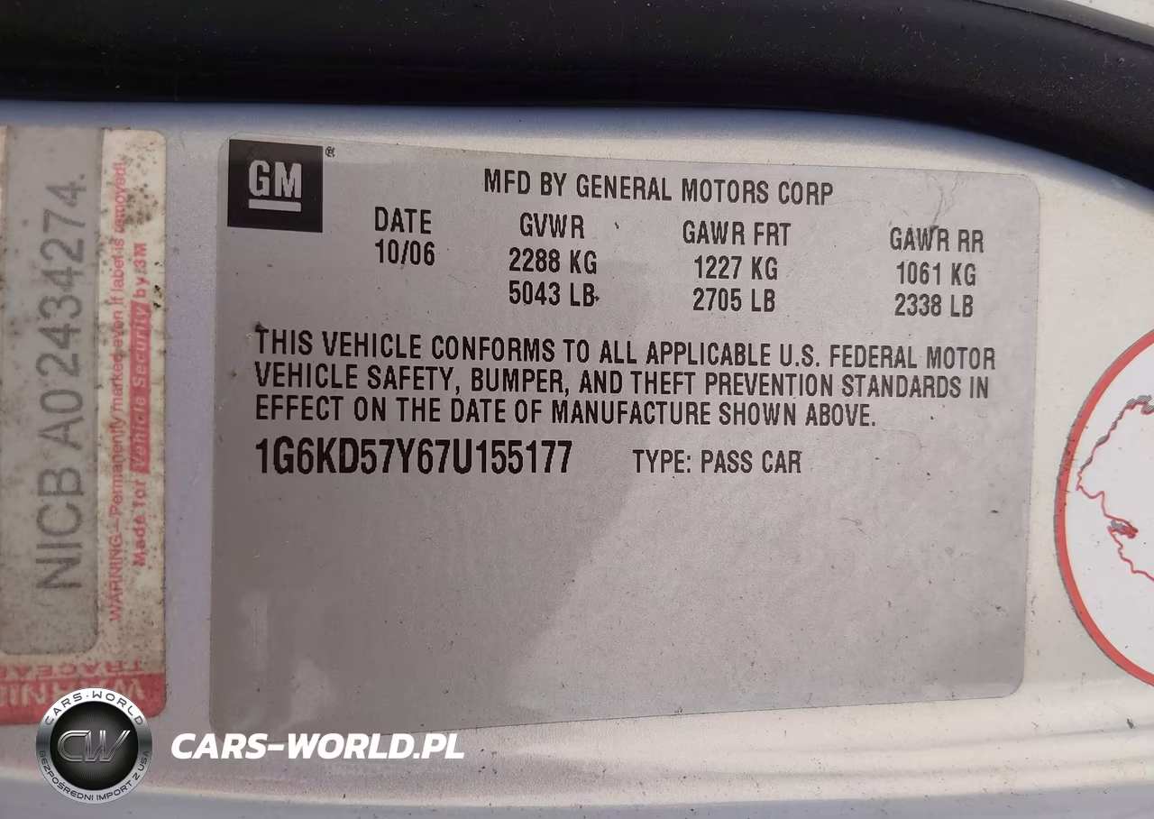 2007 Cadillac Dts Professional V8 VIN:1G6KD57Y67U155177 - 9
