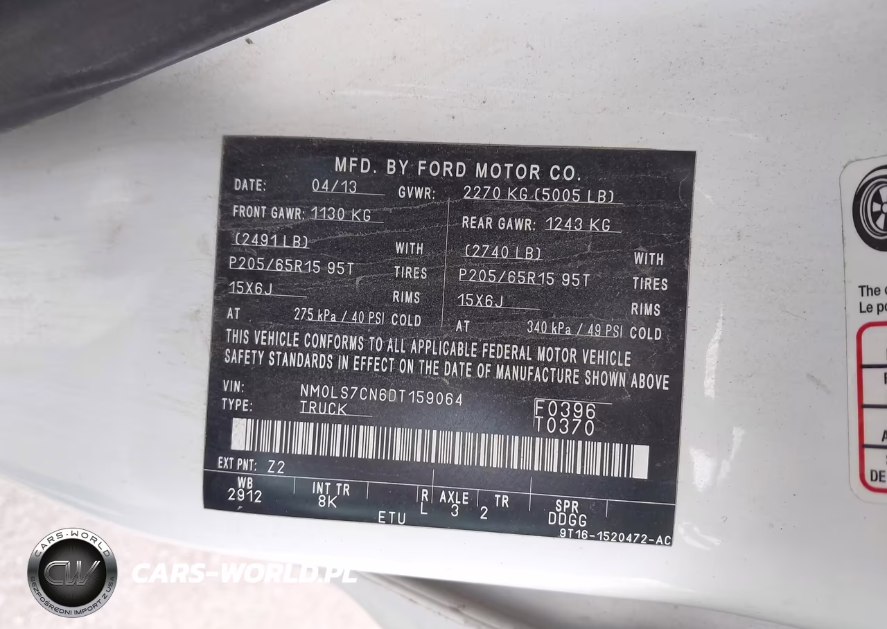 2013 Ford Transit Connect Xl VIN:NM0LS7CN6DT159064 - 9