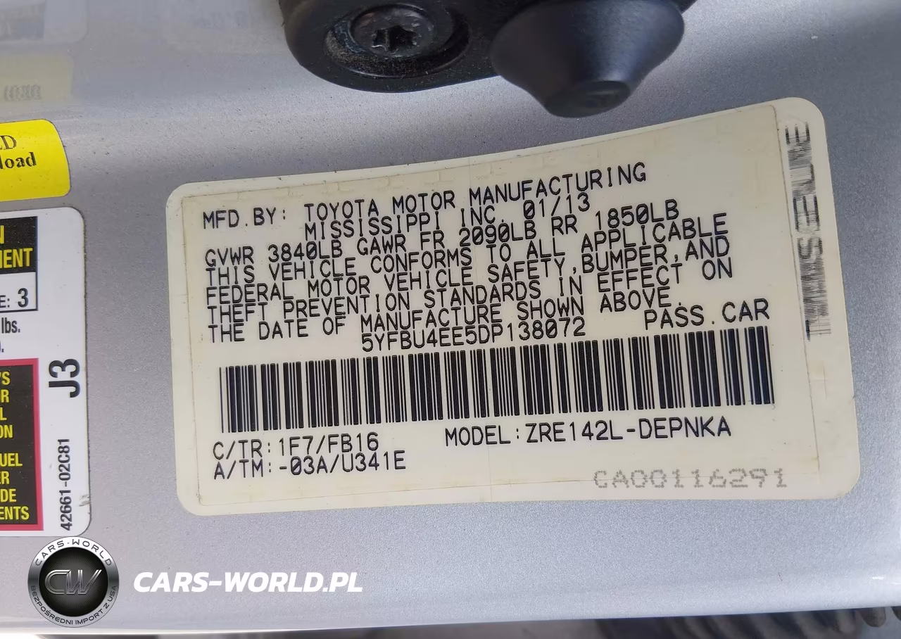 2013 Toyota Corolla Le VIN:5YFBU4EE5DP138072 - 9