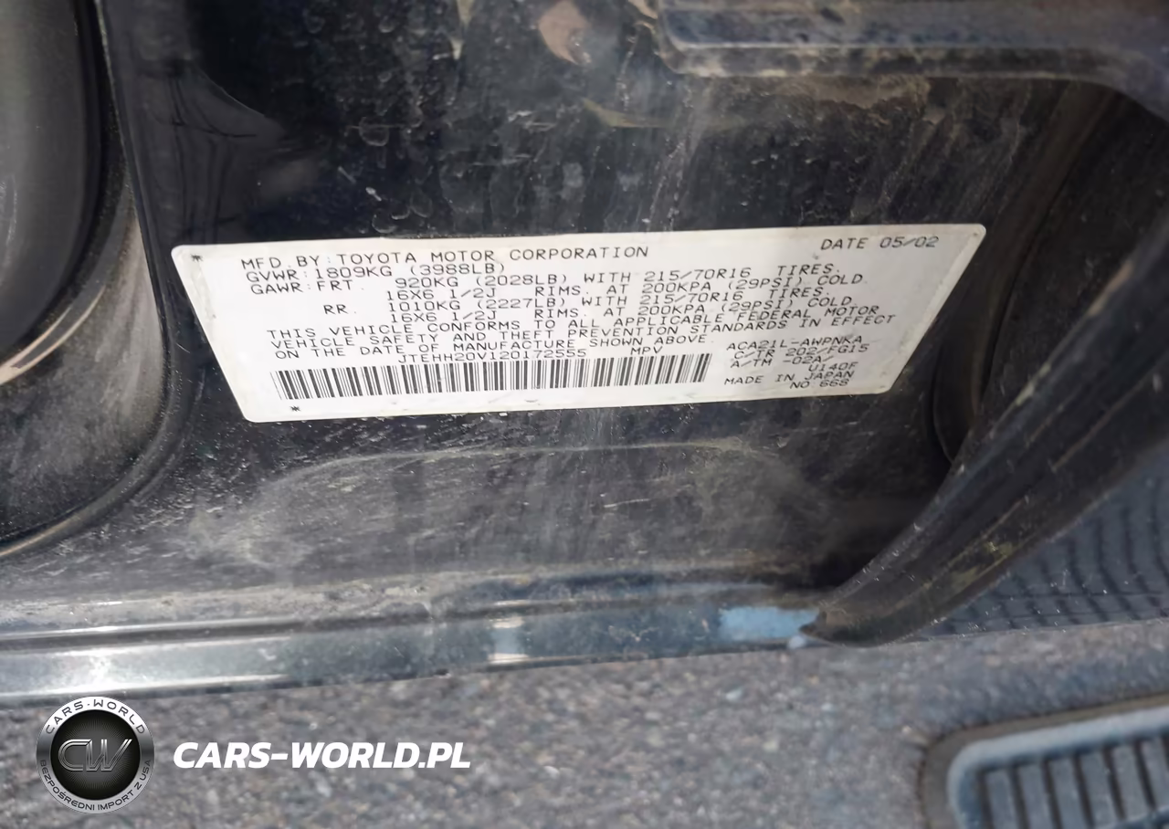 2002 Toyota Rav4 VIN:JTEHH20V120172555 - 9