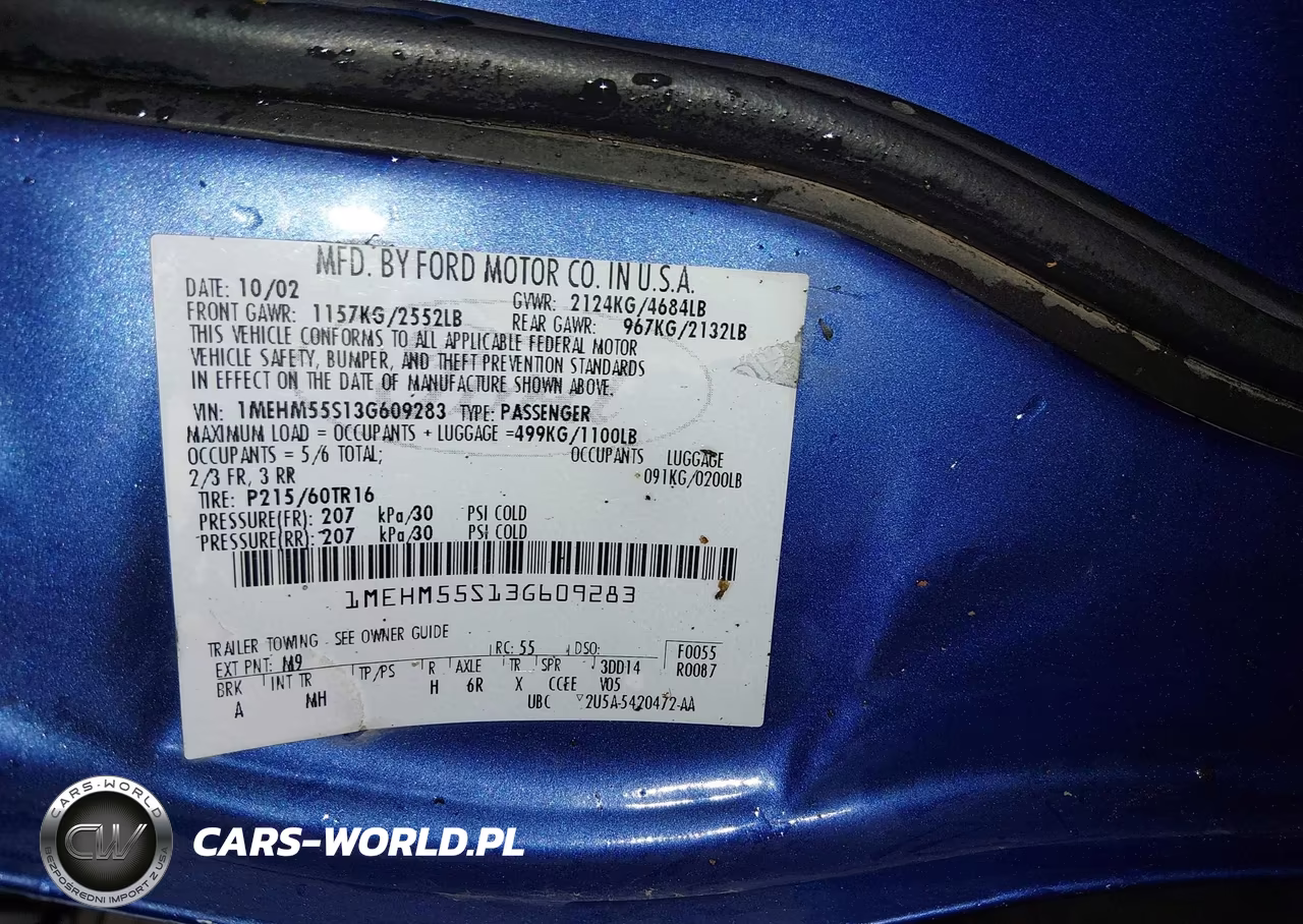 2003 Mercury Sable Ls Premium VIN:1MEHM55S13G609283 - 9