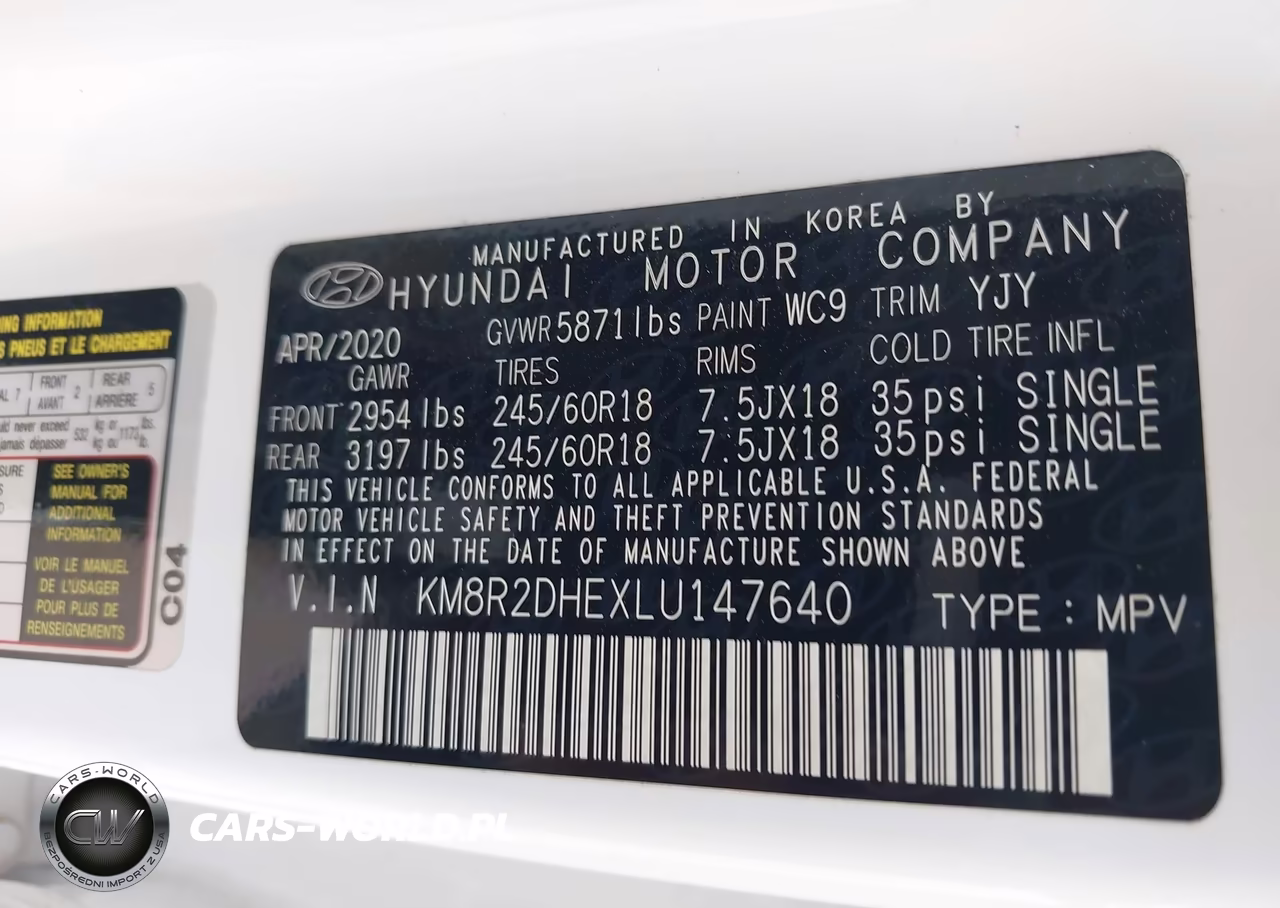 2020 Hyundai Palisade Sel VIN:KM8R2DHEXLU147640 - 9