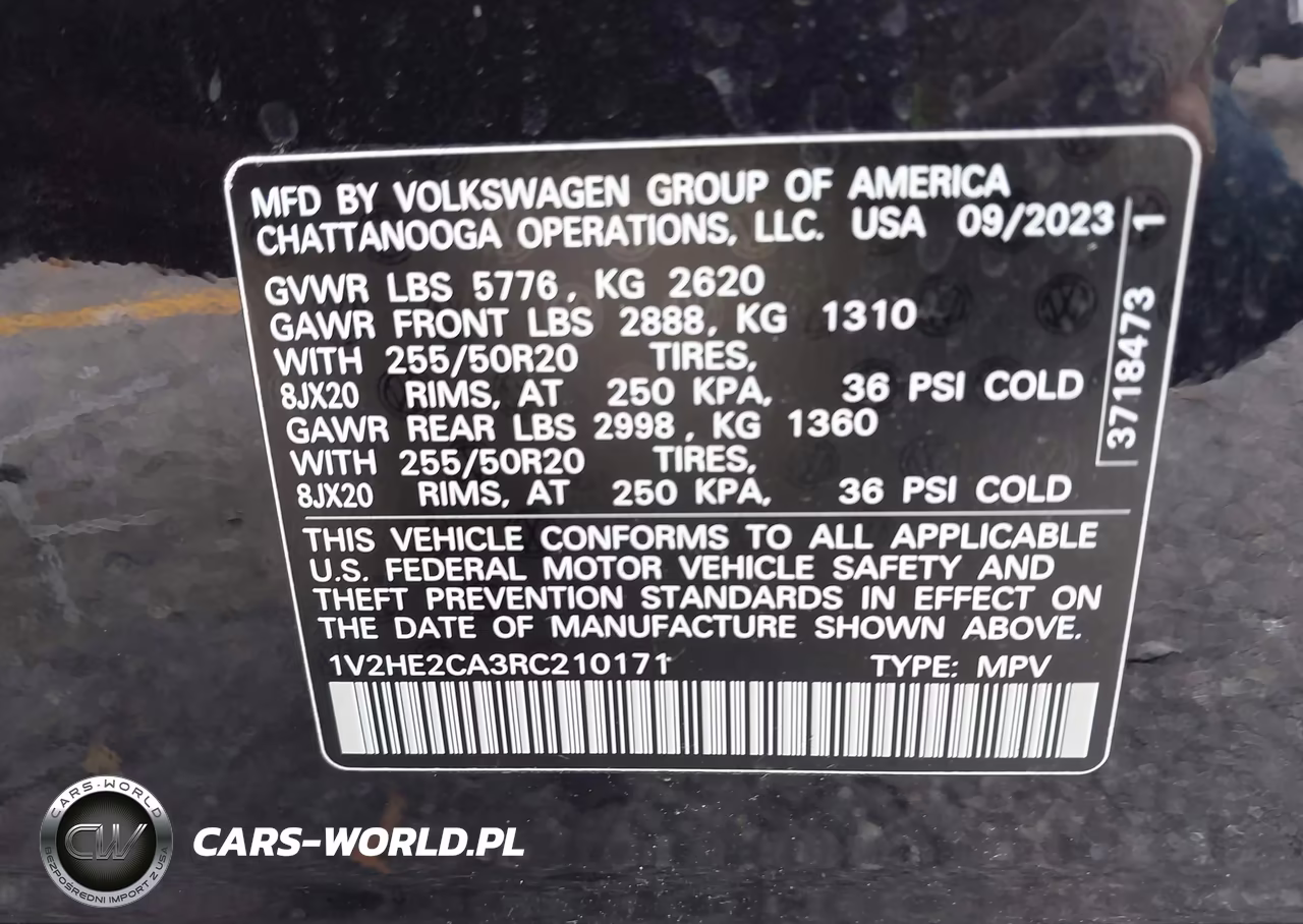 2024 Volkswagen Atlas Cross Sport 2.0T Se W-Technology VIN:1V2HE2CA3RC210171 - 9