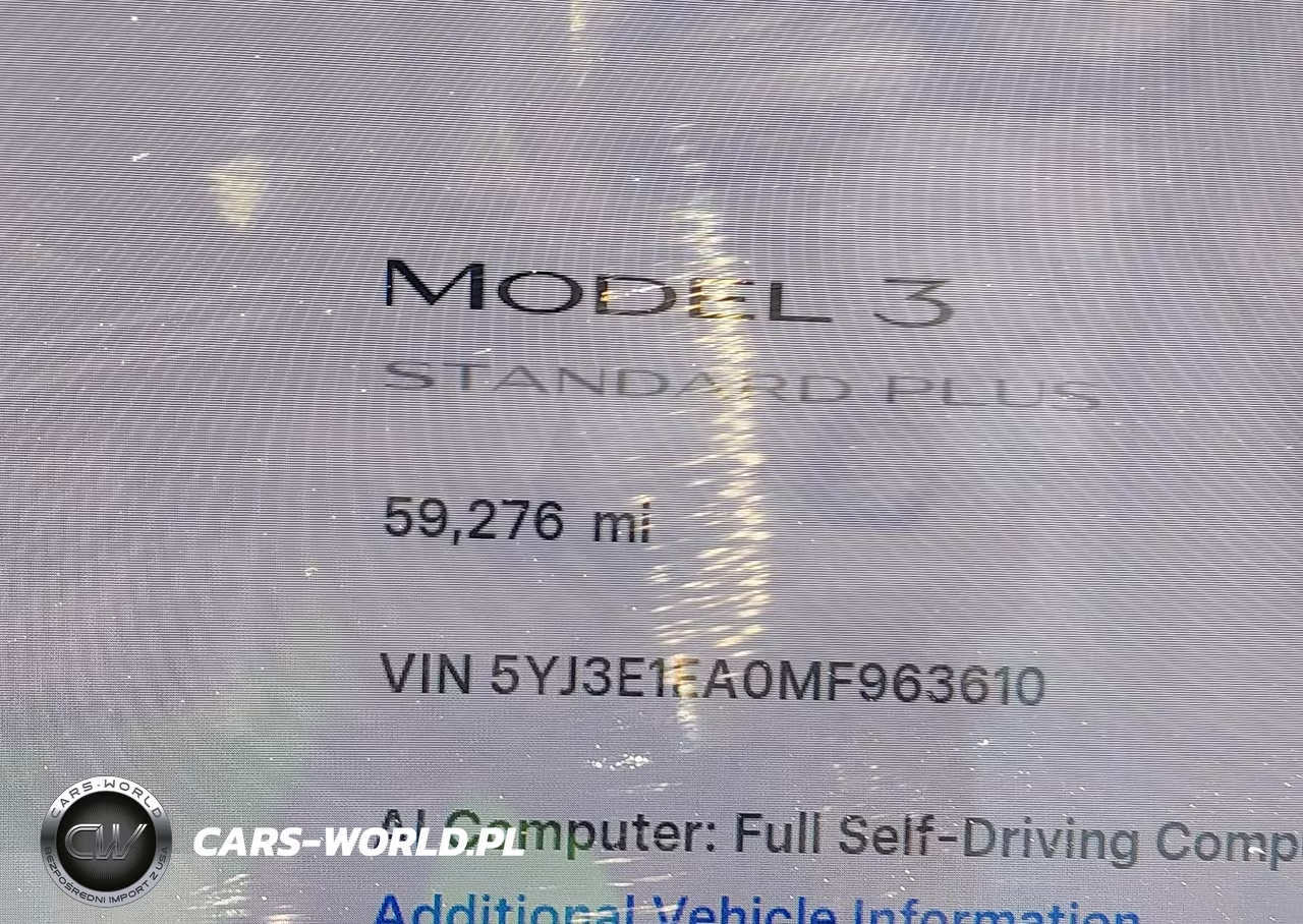 2021 Tesla Model 3 Standard Range Plus Rear-Wheel Drive VIN:5YJ3E1EA0MF963610 - 13