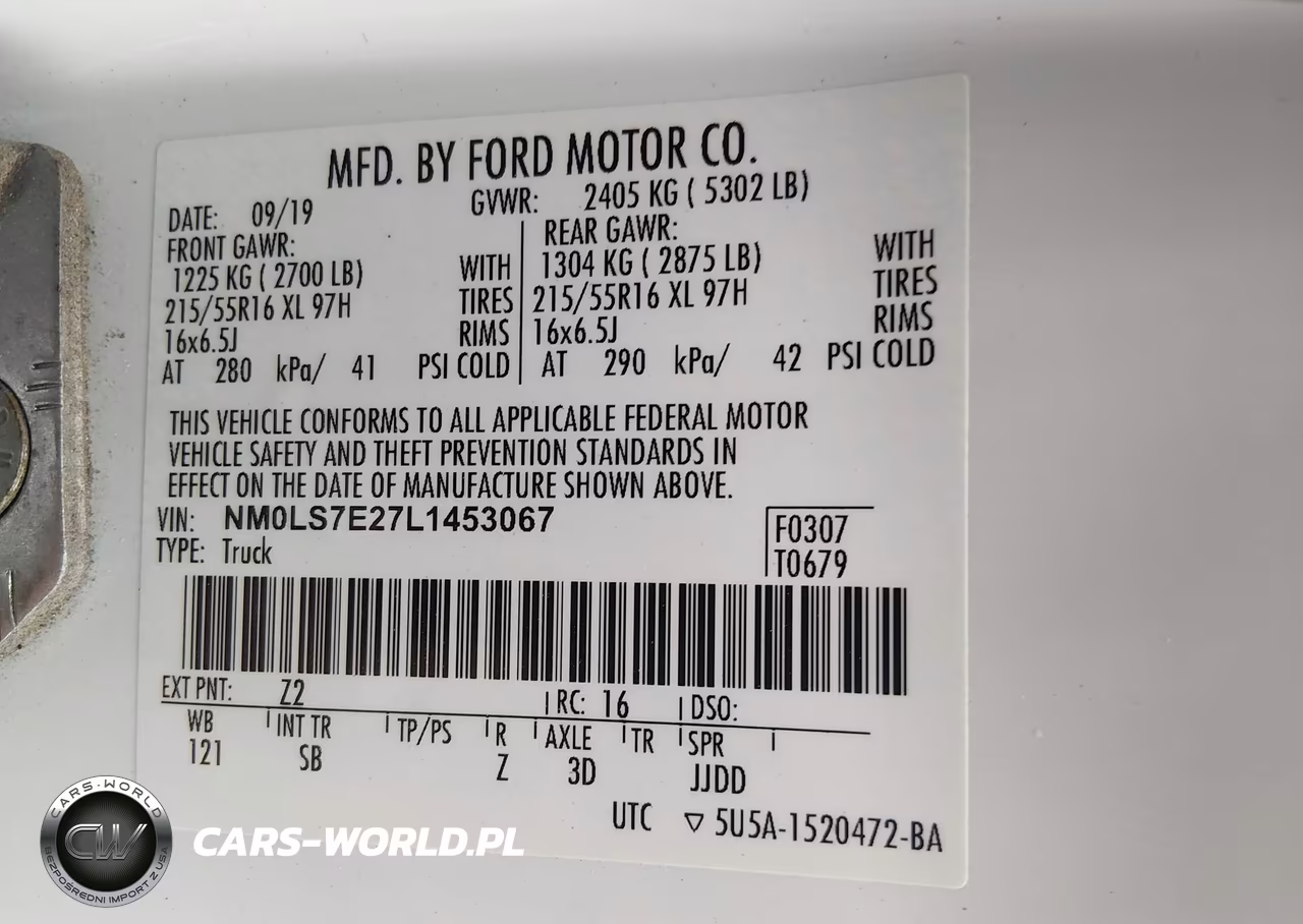 2020 Ford Transit Connect Xl VIN:NM0LS7E27L1453067 - 9
