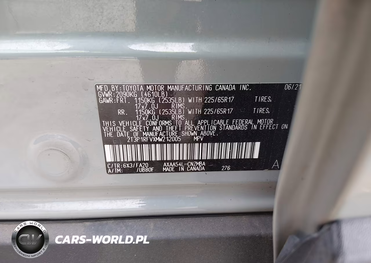 2021 Toyota Rav4 Xle VIN:2T3P1RFVXMW212005 - 9