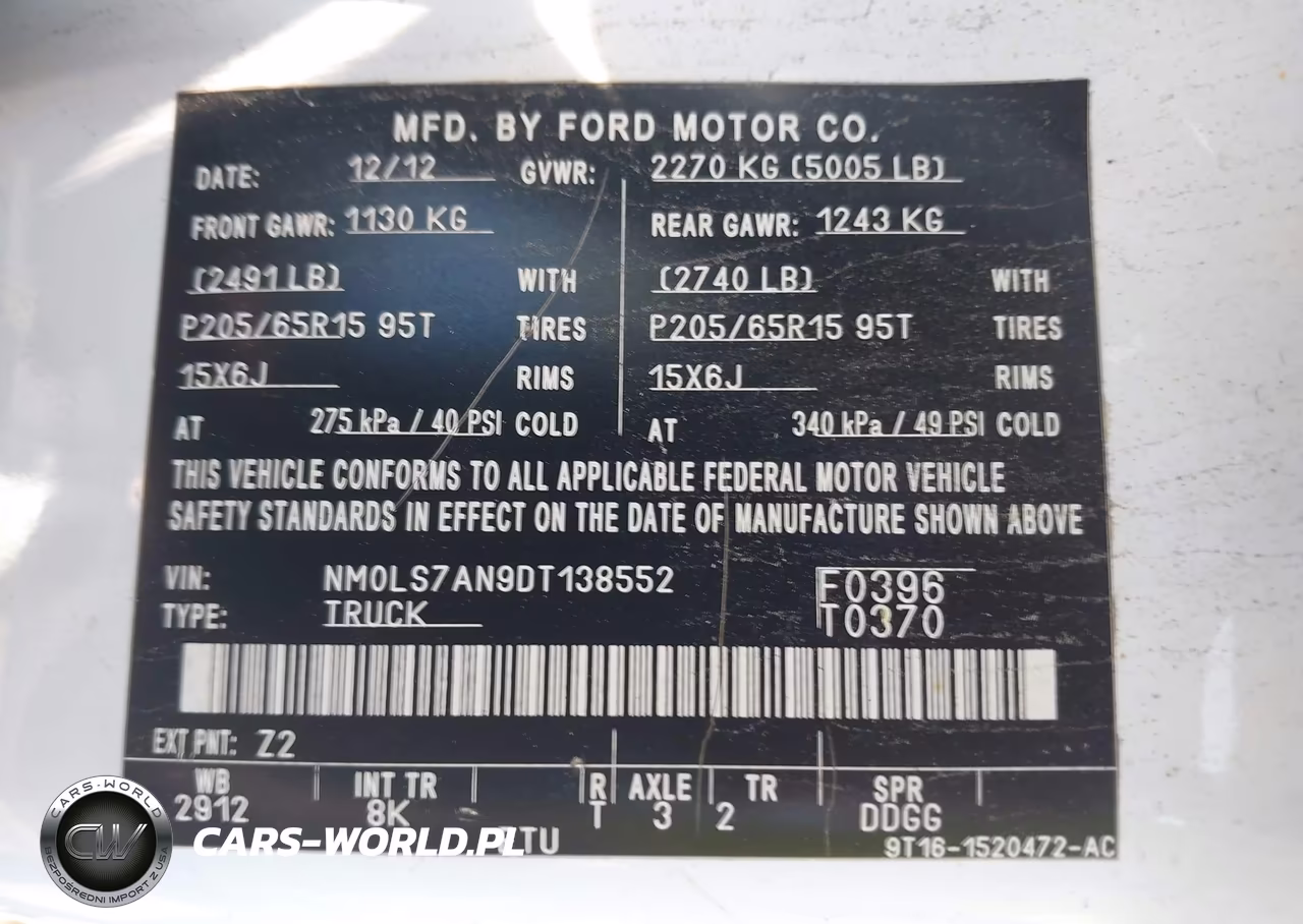 2013 Ford Transit Connect Xl VIN:NM0LS7AN9DT138552 - 9